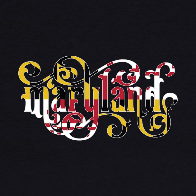 Maryland Script Flag by polliadesign